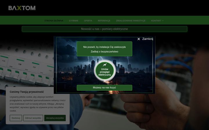 Screenshot of baxtom.com