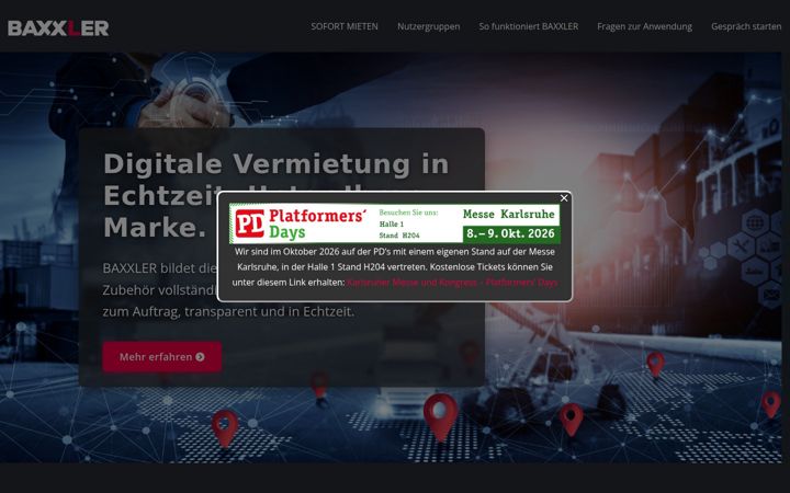 Screenshot of baxxler.com