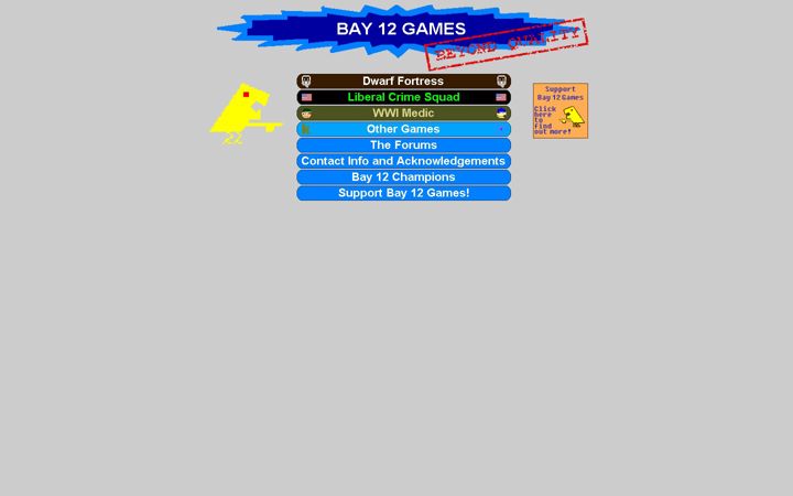 Screenshot of bay12games.com