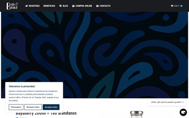 Screenshot of bayaberry.com