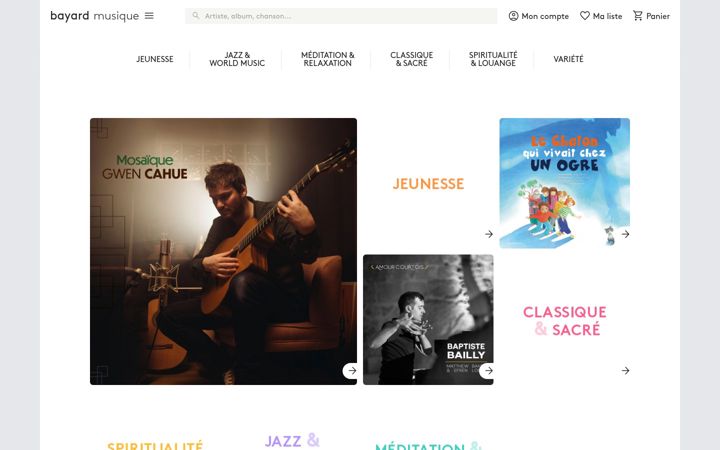 Screenshot of bayardmusique.com