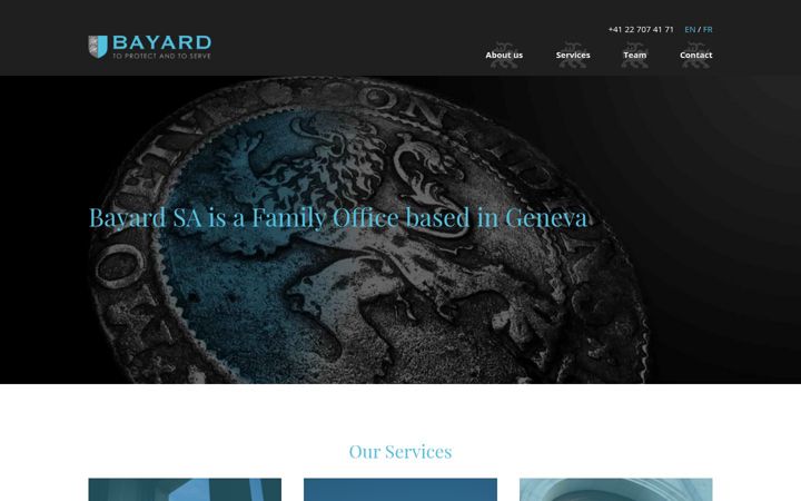Screenshot of bayardsa.ch