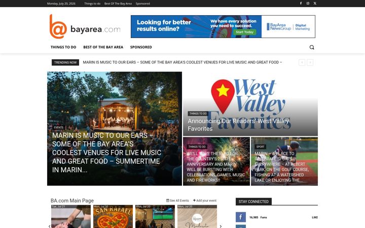 Screenshot of bayarea.com