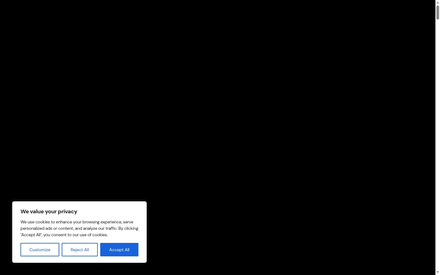 Screenshot van de toestemmingsbanner zoals getoond vóór enige interactie