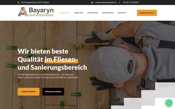 Screenshot of bayaryn-fliesenleger.de