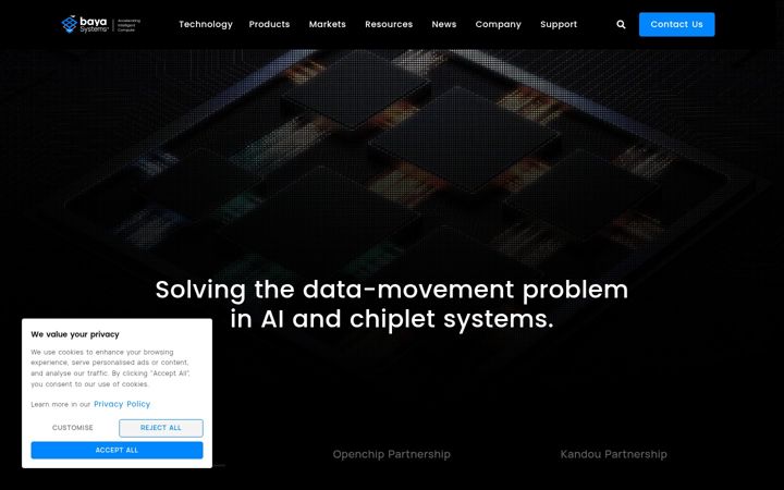 Screenshot of bayasystems.com