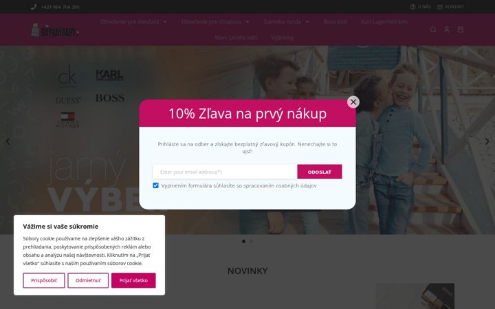 Snímek obrazovky baybaybaby.sk