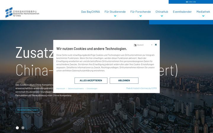 Screenshot of baychina.de