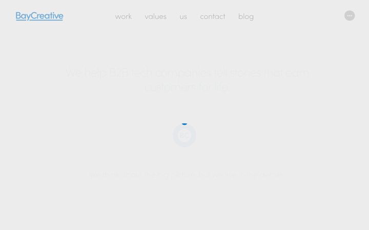 Screenshot of baycreative.com