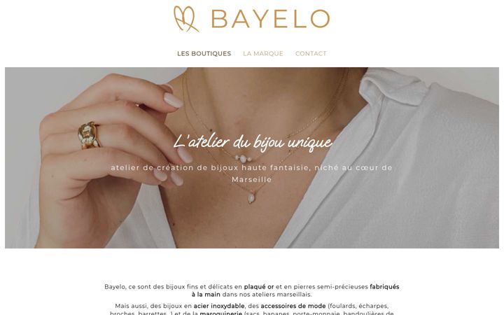 Screenshot of bayelo-bijoux.fr