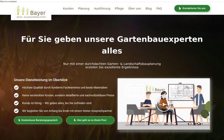 Screenshot of bayer-gartenbau.de