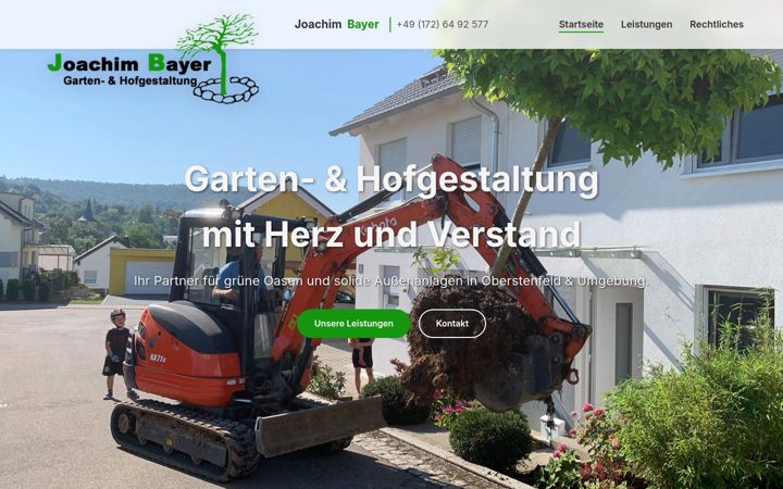 Screenshot of bayer-gartengestaltung.de