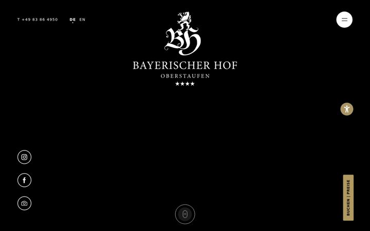 Snímek obrazovky bayer-hof.de