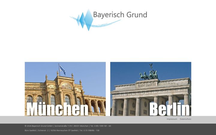 Captură de ecran a bayerisch-grund.de