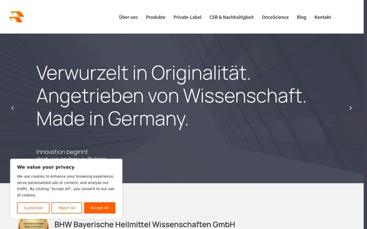 Screenshot of bayerische-heilmittel.de