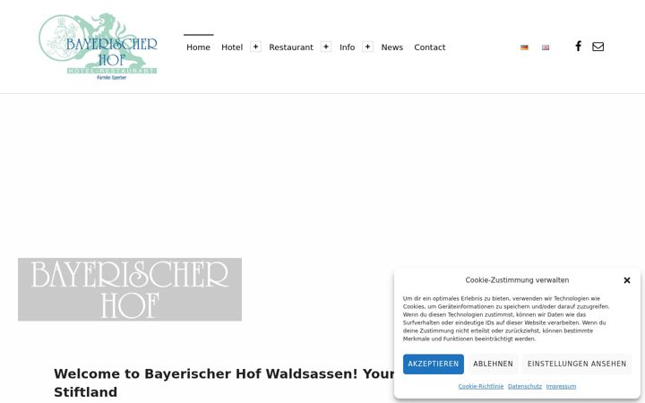 Screenshot of bayerischerhof-waldsassen.de