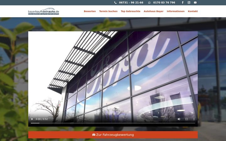 Screenshot of bayerkauftdeinauto.de