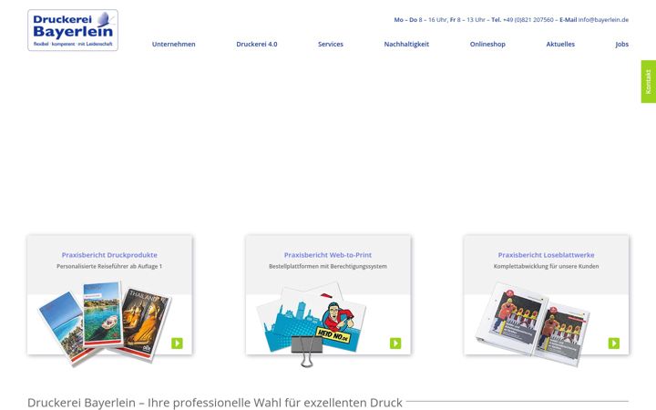 Screenshot of bayerlein.de