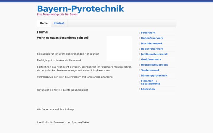 Screenshot of bayern-pyrotechnik.de