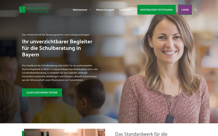 Screenshot of bayern-schulberatung.de