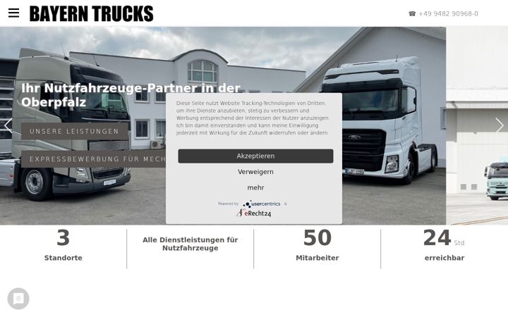 Screenshot of bayern-trucks.com