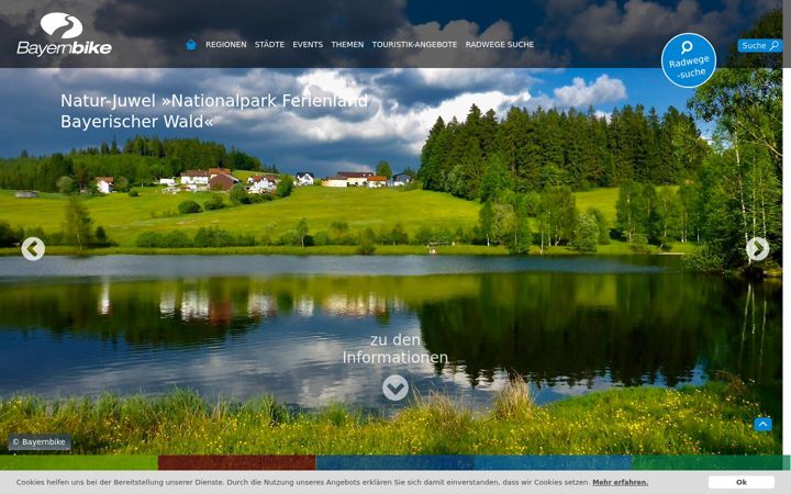 Screenshot of bayernbike.de