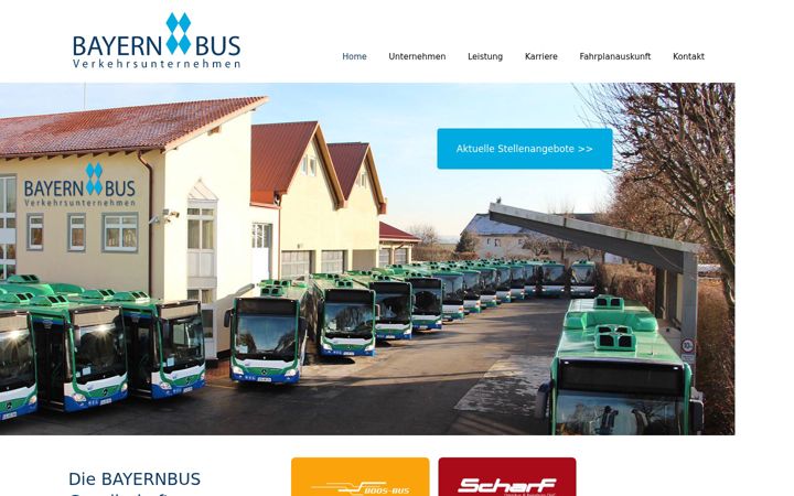 Screenshot of bayernbus.de