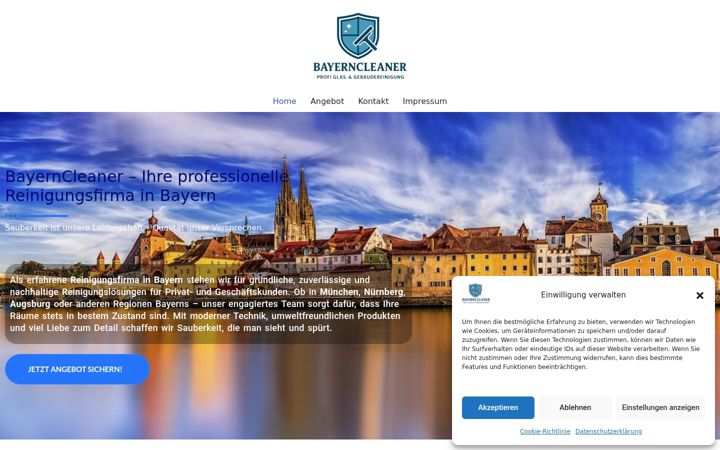 Screenshot of bayerncleaner.de