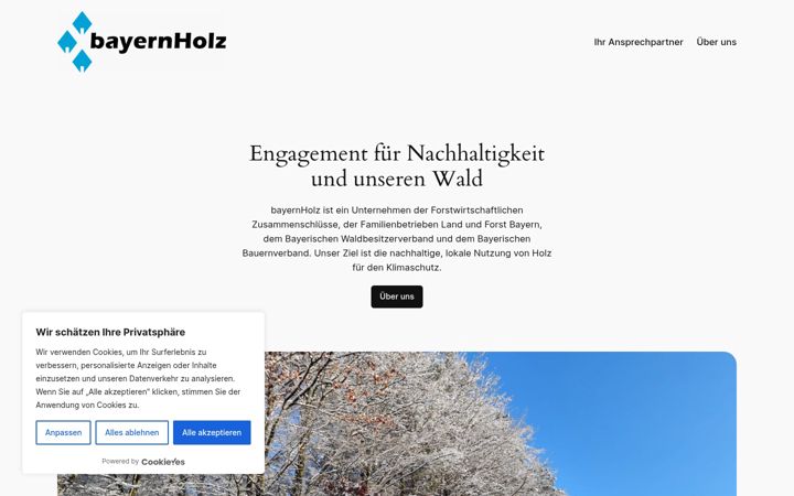 Screenshot of bayernholz.org
