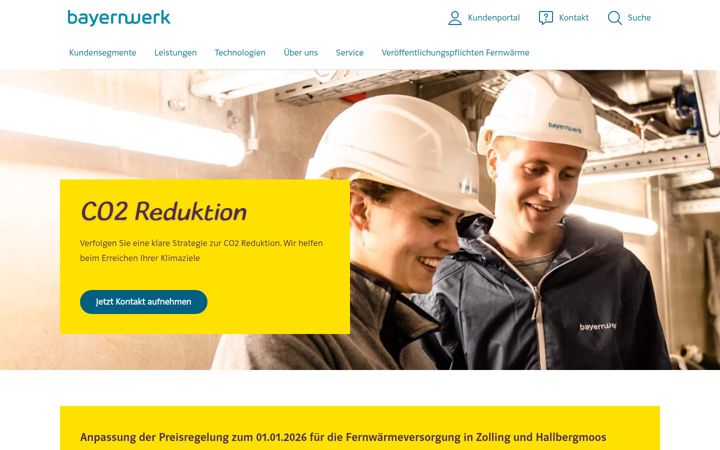 Screenshot of bayernwerk-natur.de