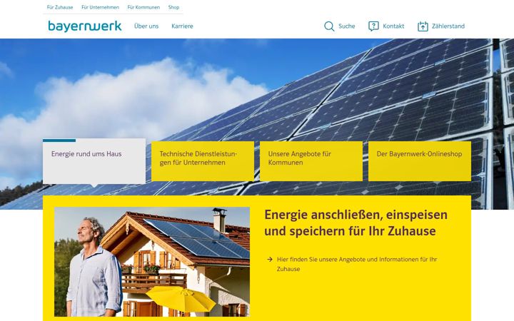 Screenshot of bayernwerk.de