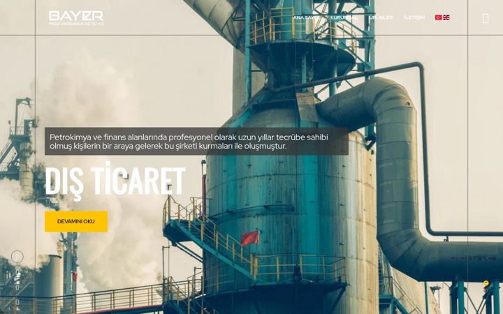 Screenshot of bayerpetrokimya.com