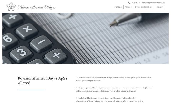 Screenshot of bayerrevision.dk