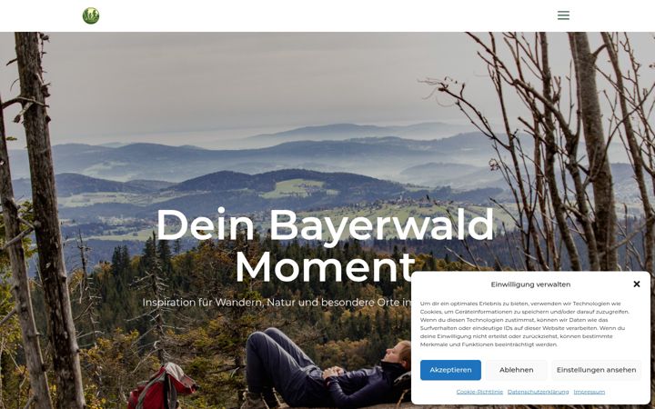 Ekraanipilt saidist bayerwald-wanderer.de