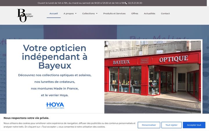 Skärmbild av bayeux-optique.fr