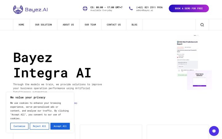 Screenshot of bayez.ai
