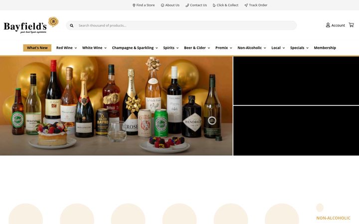 Skjámynd af bayfields.com.au