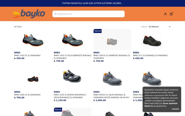 Screenshot of bayko.com.tr