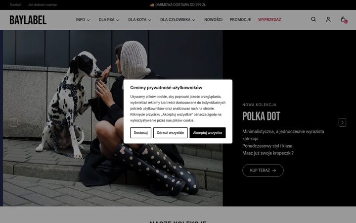 Screenshot of baylabel.pl