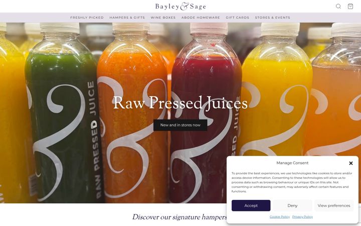 Captura de pantalla de bayley-sage.co.uk