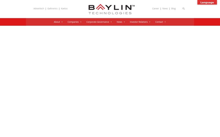 Screenshot of baylintech.com