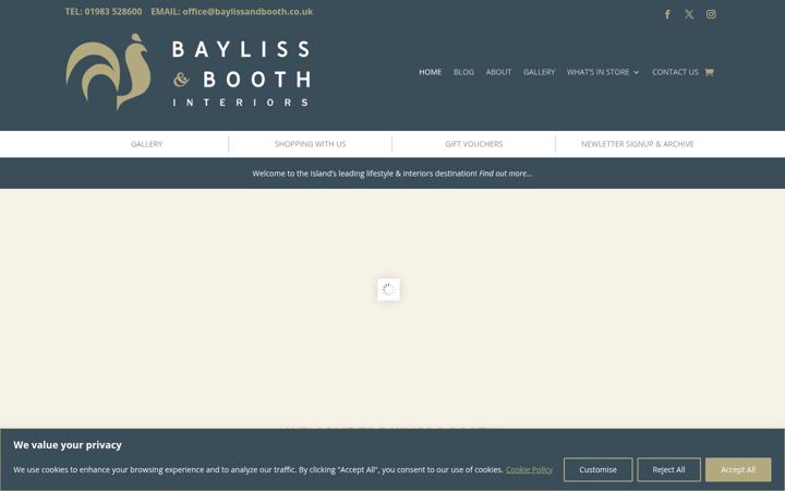 Captura de pantalla de baylissandbooth.co.uk