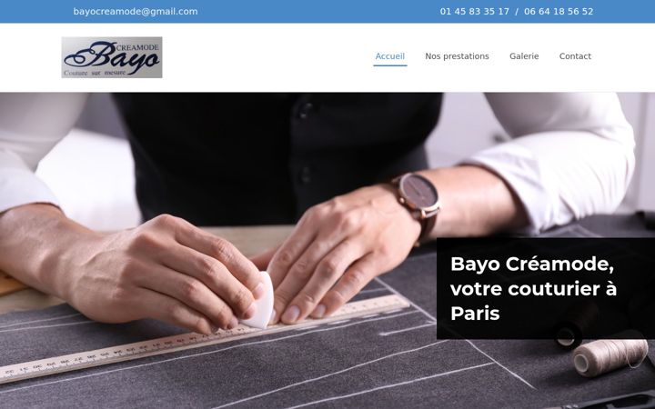 Screenshot of bayo-creamode-paris.com