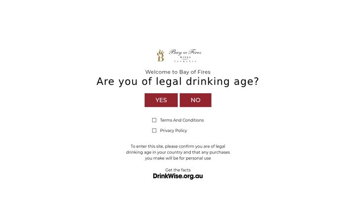 Screenshot of bayoffireswines.com.au