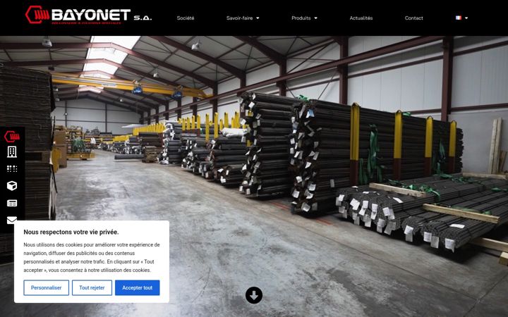 Screenshot of bayonet.fr