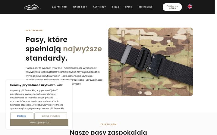 Screenshot of bayonetpasy.pl