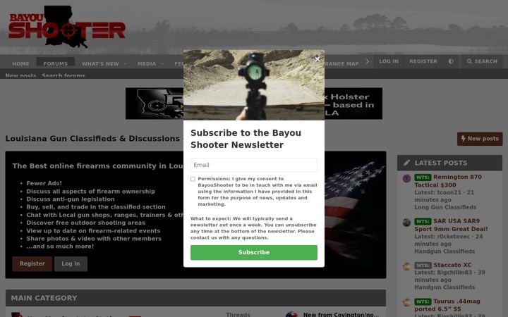 Screenshot of bayoushooter.com