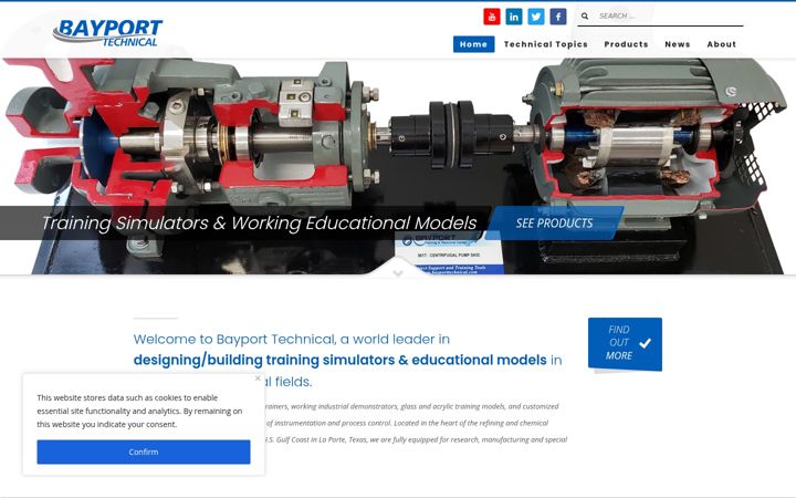 Screenshot of bayporttechnical.com