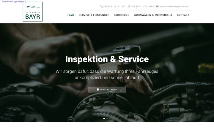 Screenshot of bayr-automobile.de