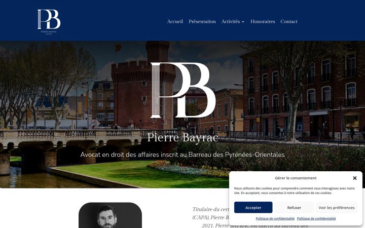 Screenshot of bayrac-avocat.fr